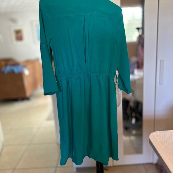 IZ Teal Button-Up Dress - Picture 4 of 4